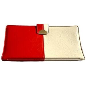 Vintage Vinyl Wallet 1970's red, white and blue. Dart Mfg company Dallas Tx.